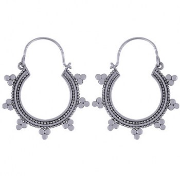 zilveren edelsteen ring hanger oorbellen 0872